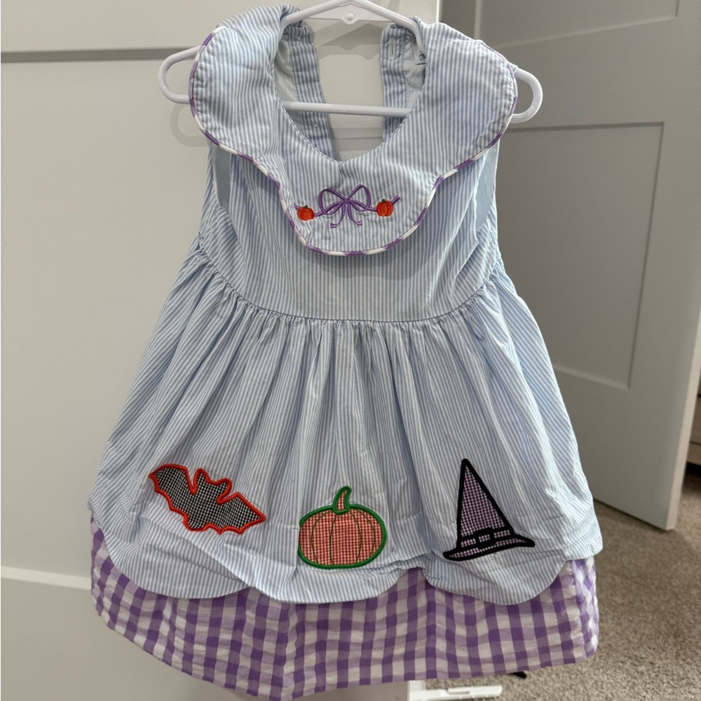 Halloween Kids Smocked Dress